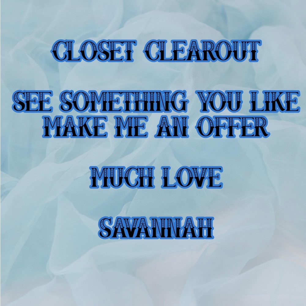 Closet Clearout!!!